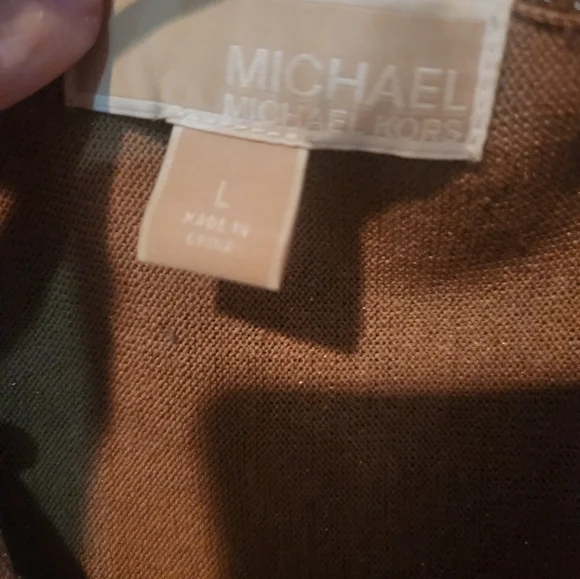 Michael Kors Gold Cowl Neck Tunic Sweater - Picture 3 of 4